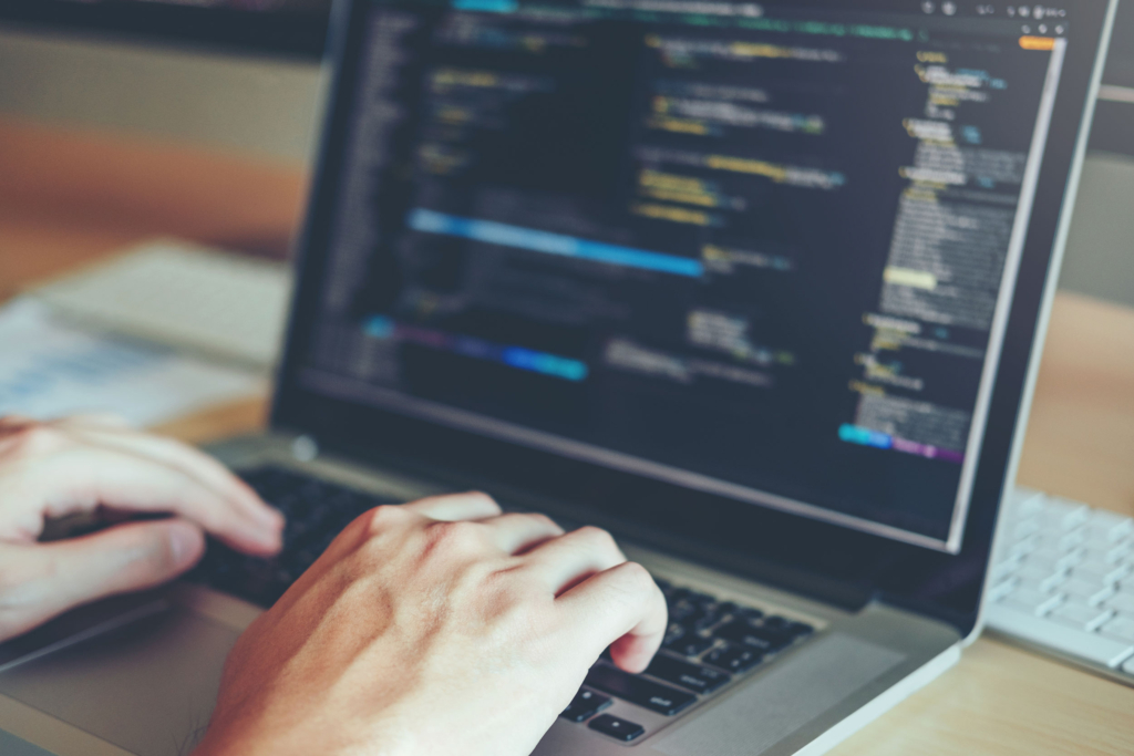 Local web developer working with a small business owner